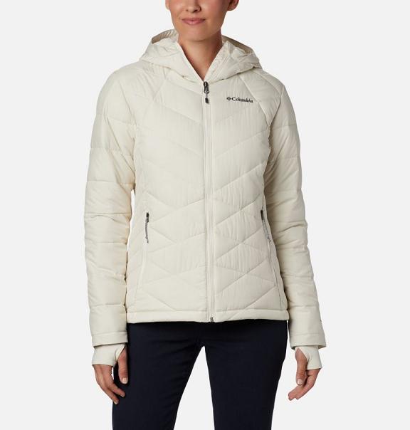 Columbia Heavenly Hooded Jacket White For Women's NZ38124 New Zealand